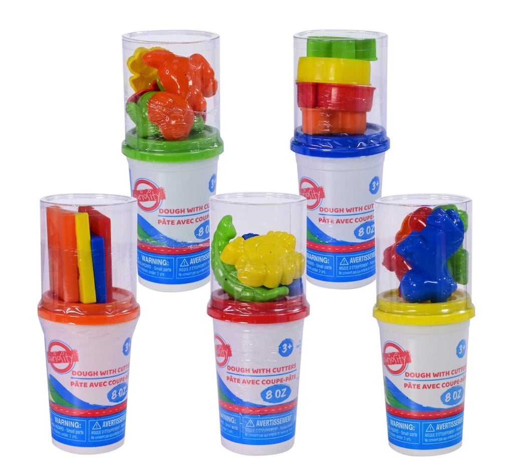 Curiosity Kids Activity Modeling Dough with Cutters 8oz Tub Nontoxic Age 3+