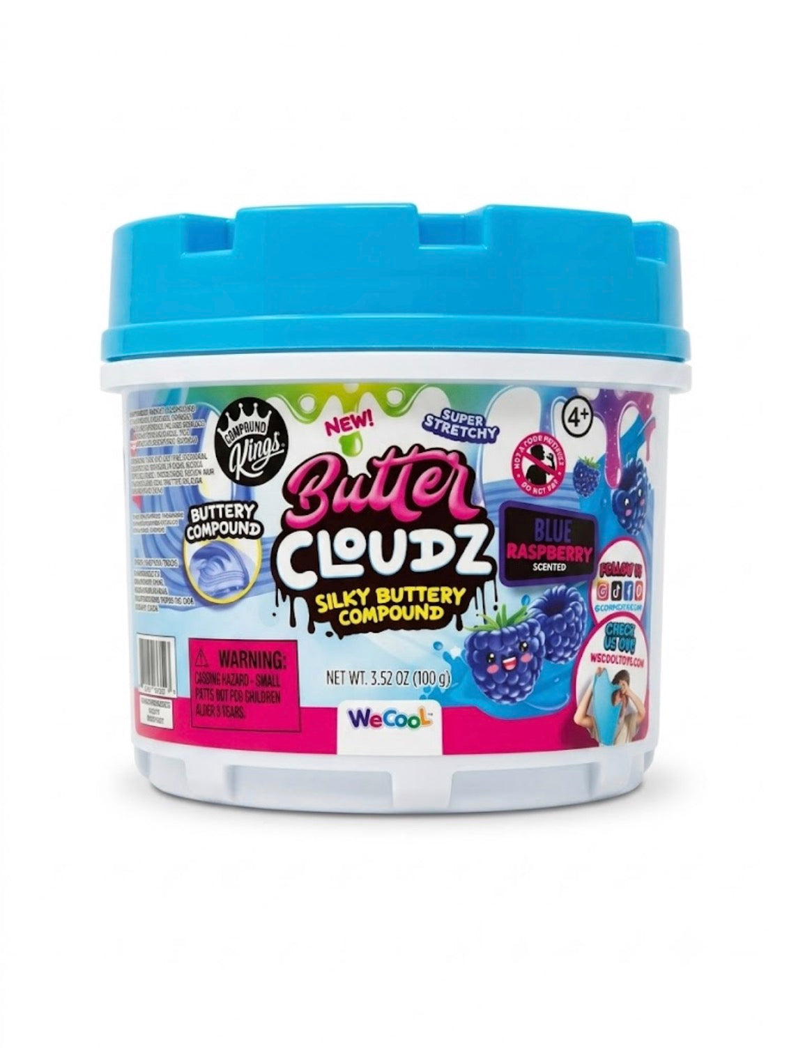 Compound Kings Butter Cloudz Scented Butter Slime | 3.52 oz Ultra-Stretchy Sensory Toy for Kids