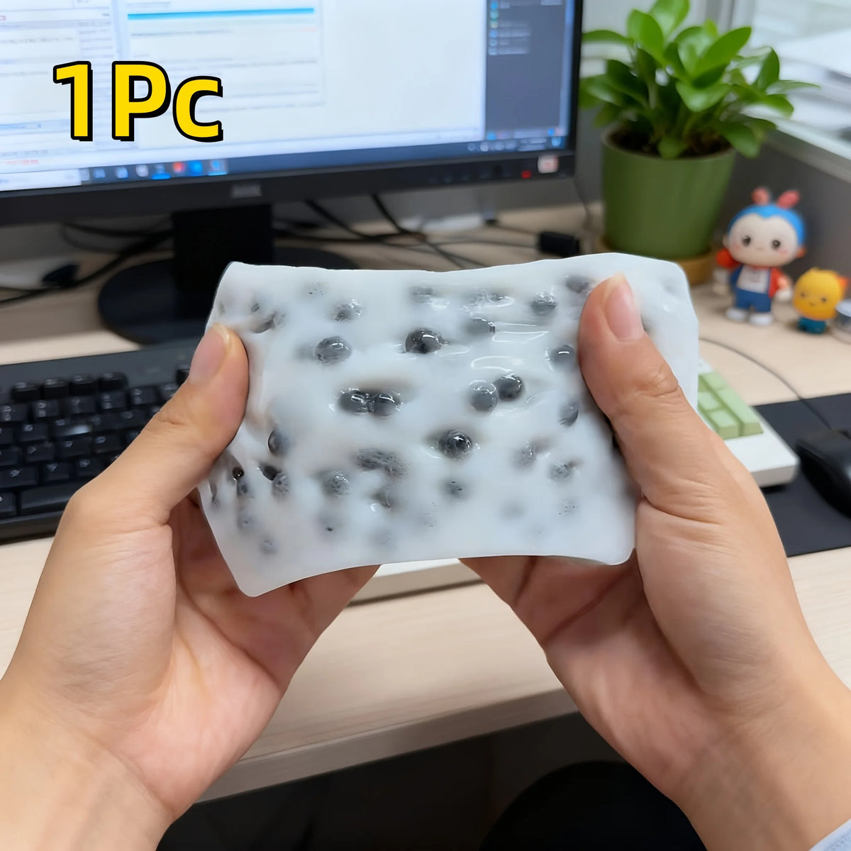 Tofu Popper Stress Relief Squeeze Toy – Satisfying Pimple-Popping Fidget Toy