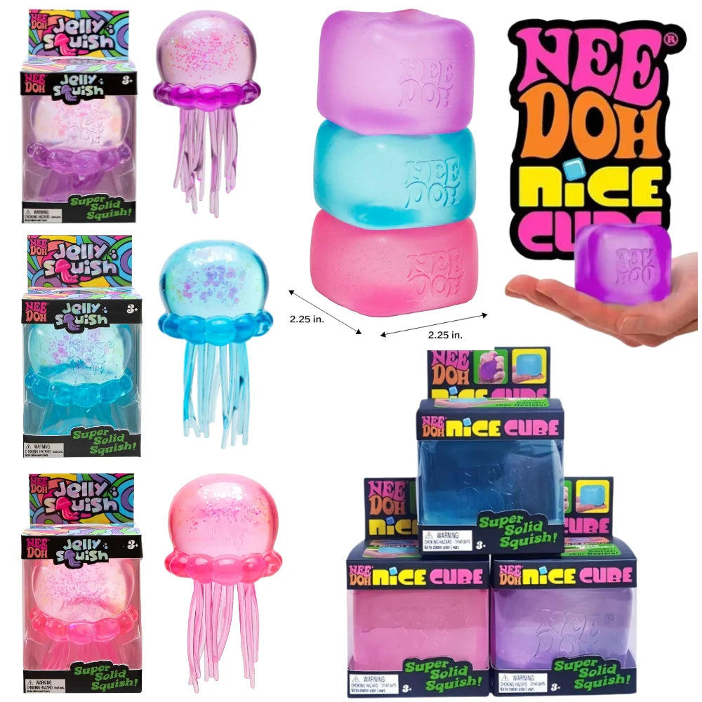 JellySquish™ – Jellyfish & Cube Sensory Fidget Toy